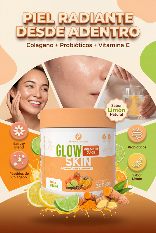 GLOW SKIN - Piel radiante desde adentro, colageno y probioticos