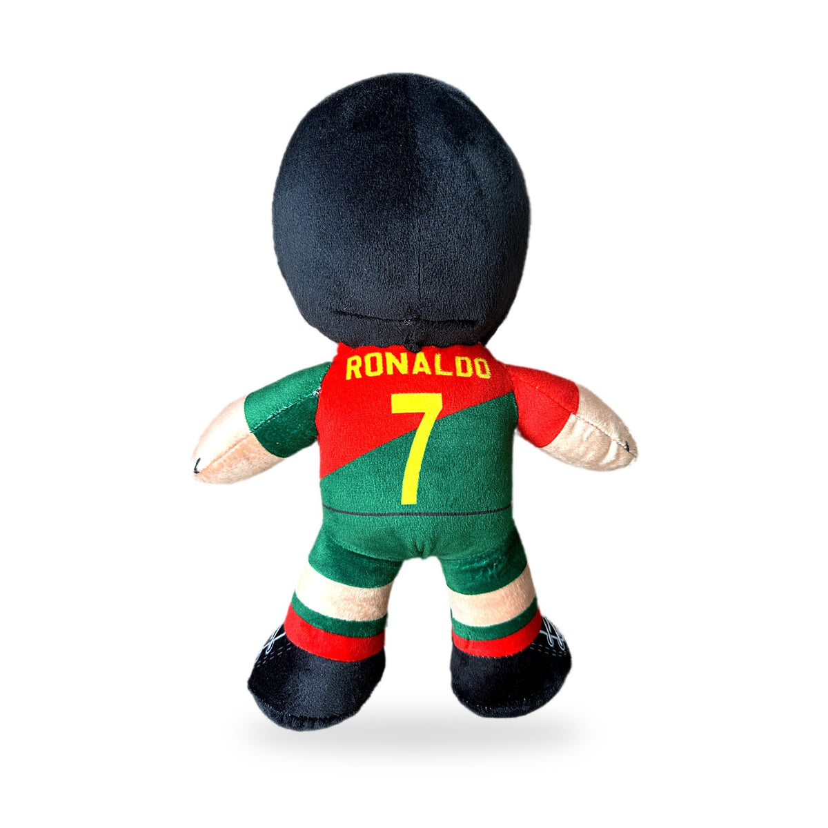 Peluche de Cristiano Ronaldo 7 Portugal, vista de espalda