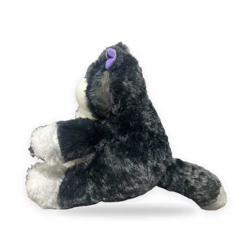 Peluche gato que respira, vista de lado